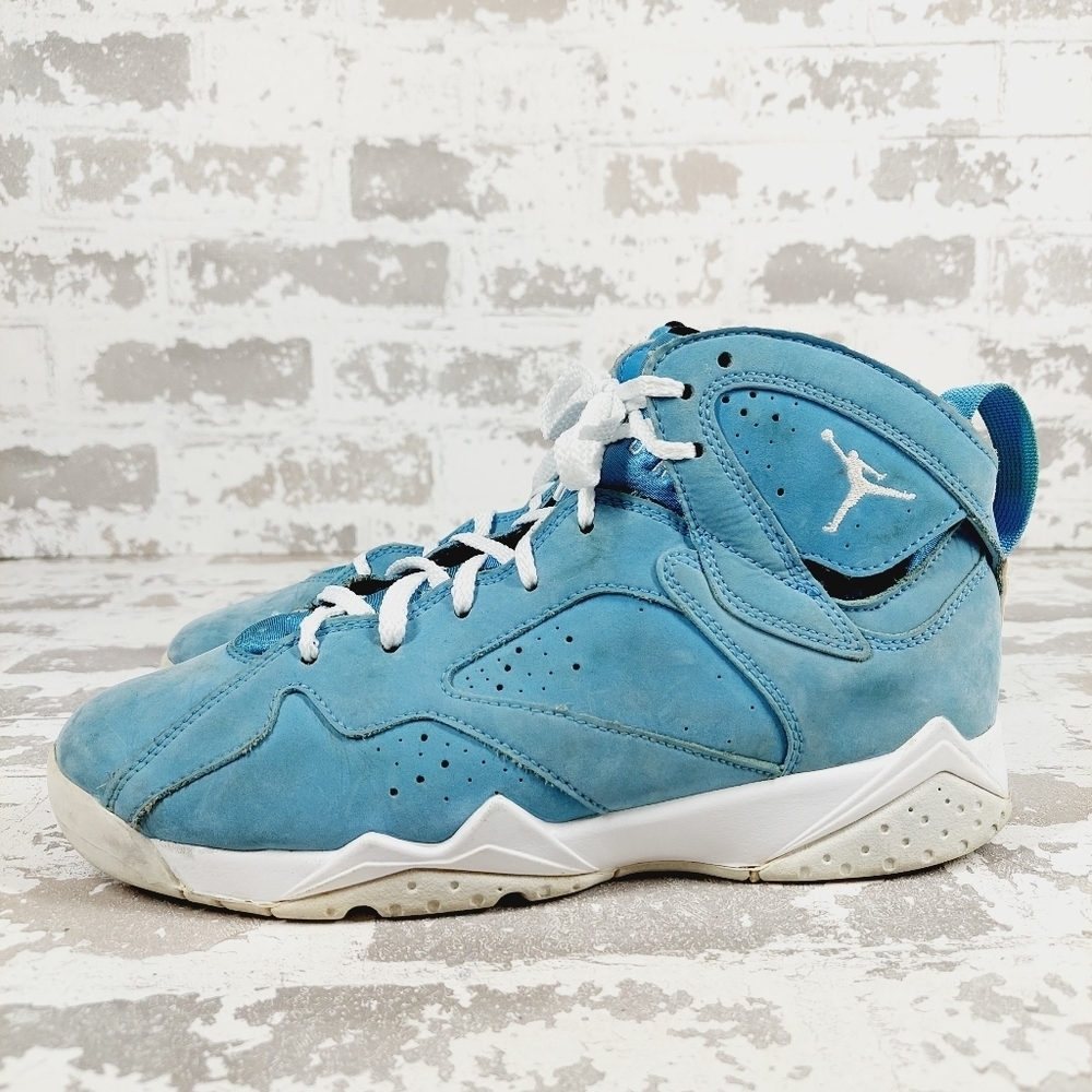 Nike Air Jordan 7 Retro GS 'Pantone' Blue Athleisure Running Sneakers O416